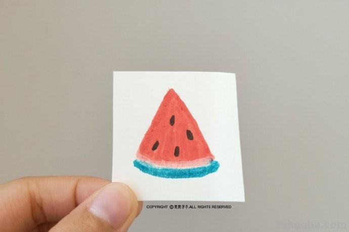 简单的夏日水果简笔画