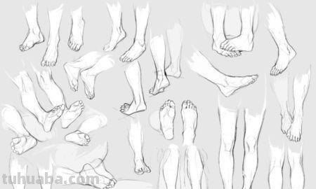 人脚怎么画简笔画图片（人脚怎么画简笔画图片大全）