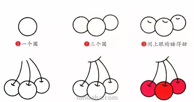 每天学一幅简笔画-水果简笔画大全