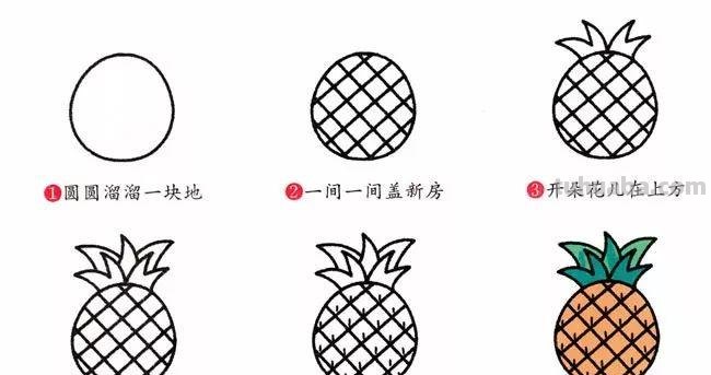 每天学一幅简笔画-水果简笔画大全