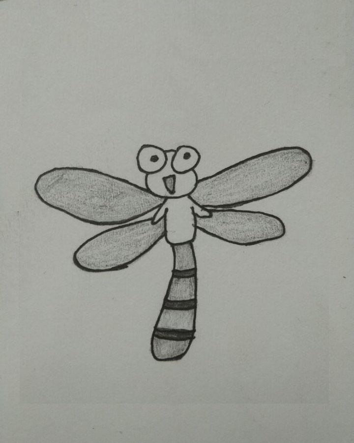 临摹的简笔画 小昆虫