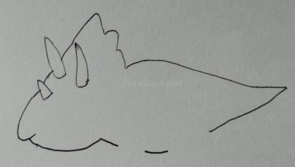 三角龙简笔画怎么画（三角龙简笔画怎么画好看）
