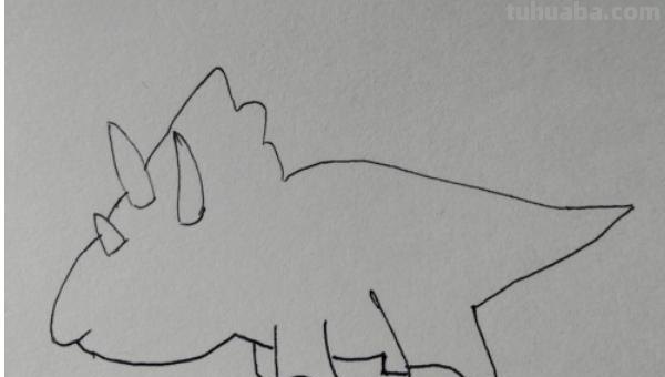 三角龙简笔画怎么画（三角龙简笔画怎么画好看）