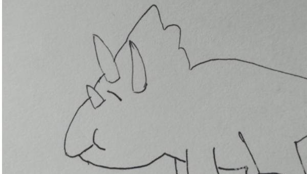 三角龙简笔画怎么画（三角龙简笔画怎么画好看）