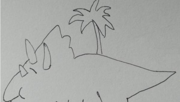 三角龙简笔画怎么画（三角龙简笔画怎么画好看）