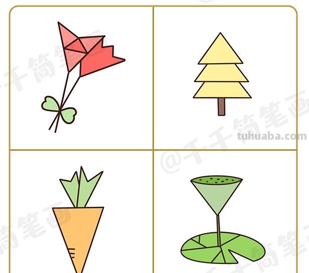只用三角形就画出99个可爱小动物简笔画，快为孩子收藏起来吧