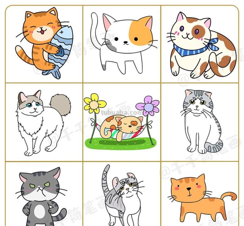 这么多超萌小动物，小朋友最爱了！宝妈快收藏带宝宝学画吧