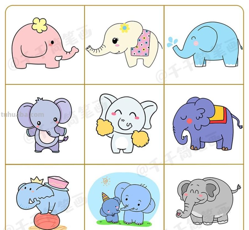 这么多超萌小动物，小朋友最爱了！宝妈快收藏带宝宝学画吧