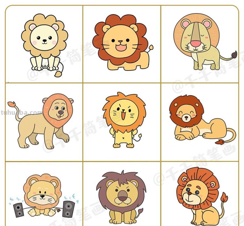 这么多超萌小动物，小朋友最爱了！宝妈快收藏带宝宝学画吧