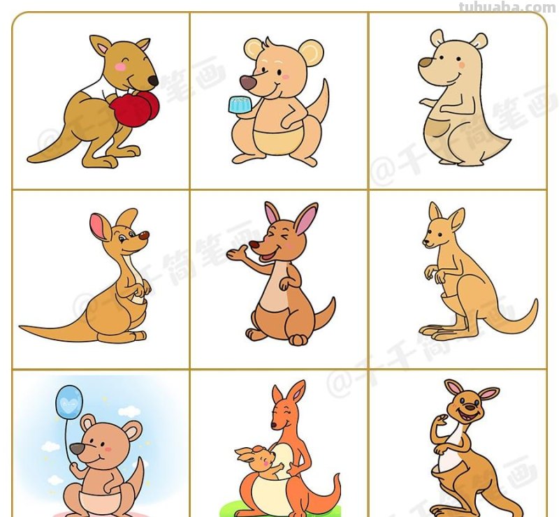 这么多超萌小动物，小朋友最爱了！宝妈快收藏带宝宝学画吧