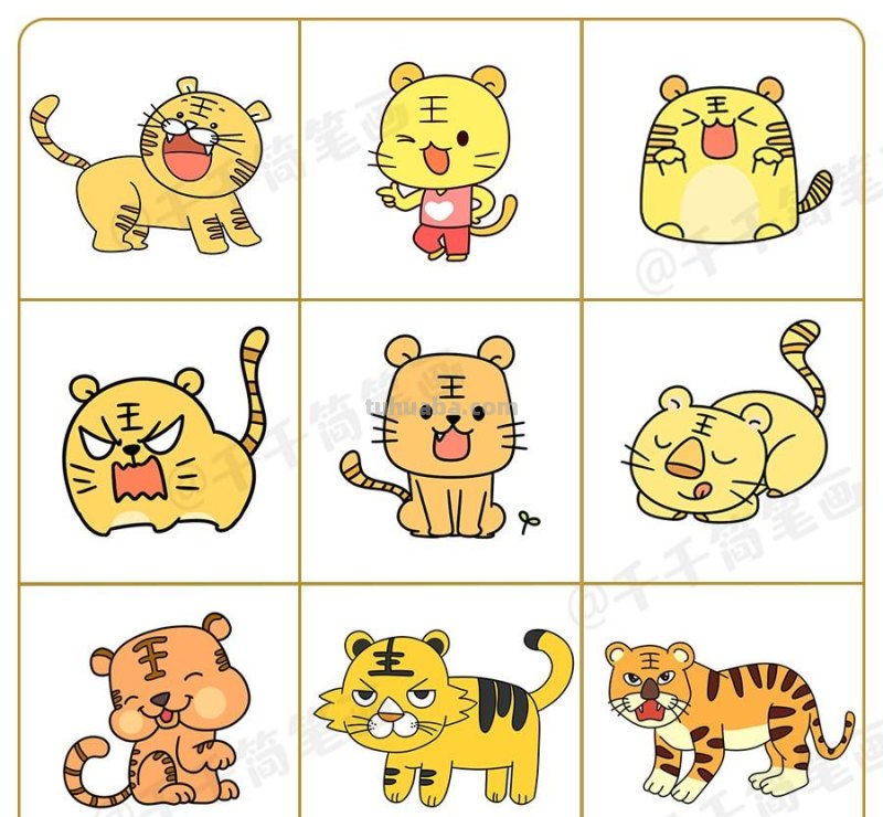 这么多超萌小动物，小朋友最爱了！宝妈快收藏带宝宝学画吧