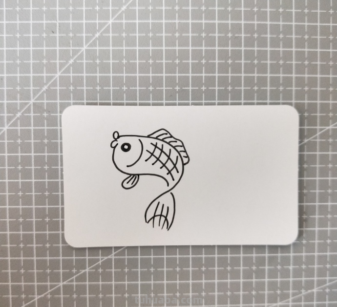 小鱼小虾米简笔画~海底世界