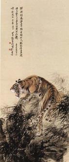 工笔虎的基本画法及临摹线描手稿