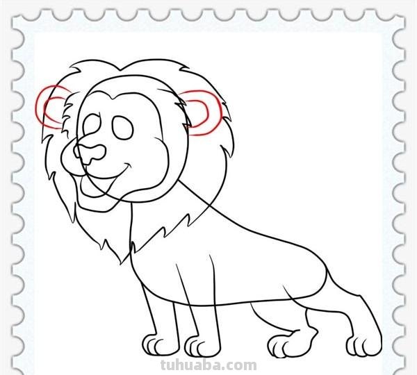 儿童简笔画精选-狮子(Lion )的简笔画步骤 儿童简笔画精选-狮子(Lion )的简笔画步骤