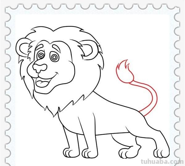 儿童简笔画精选-狮子(Lion )的简笔画步骤 儿童简笔画精选-狮子(Lion )的简笔画步骤