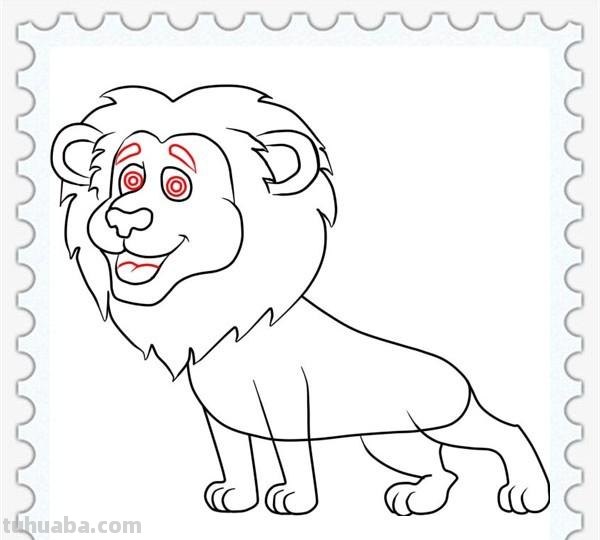 儿童简笔画精选-狮子(Lion )的简笔画步骤 儿童简笔画精选-狮子(Lion )的简笔画步骤