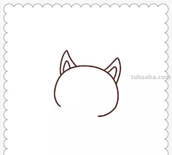 儿童简笔画精选-狐狸（Fox）