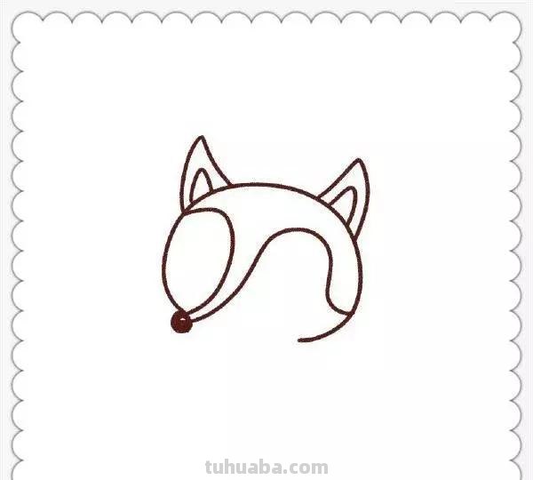 儿童简笔画精选-狐狸（Fox）