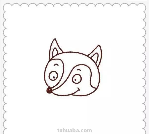 儿童简笔画精选-狐狸（Fox）