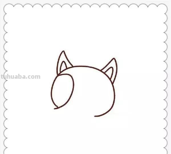 儿童简笔画精选-狐狸（Fox）