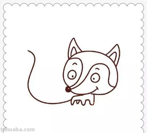 儿童简笔画精选-狐狸（Fox）