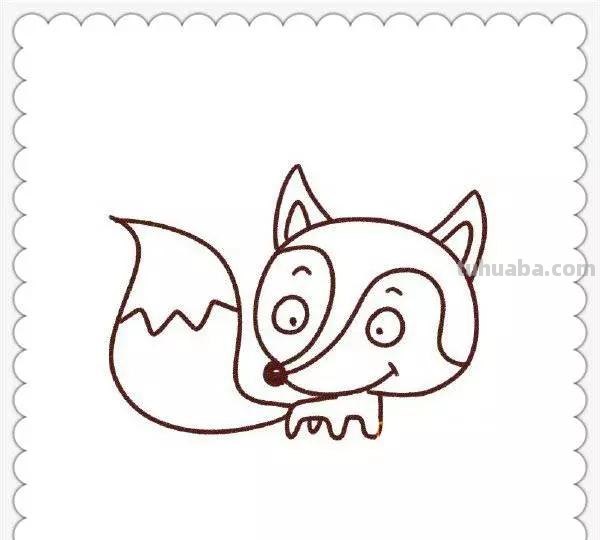 儿童简笔画精选-狐狸（Fox）