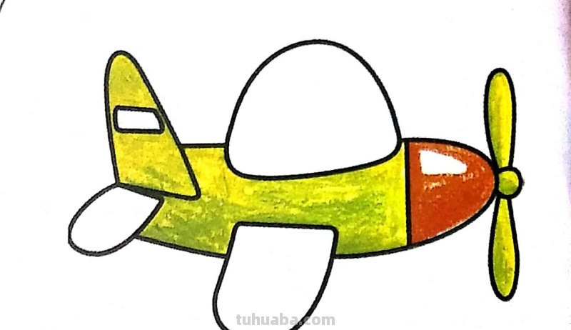 每日一画 简笔画 飞机 180807