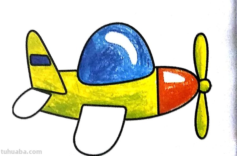 每日一画 简笔画 飞机 180807