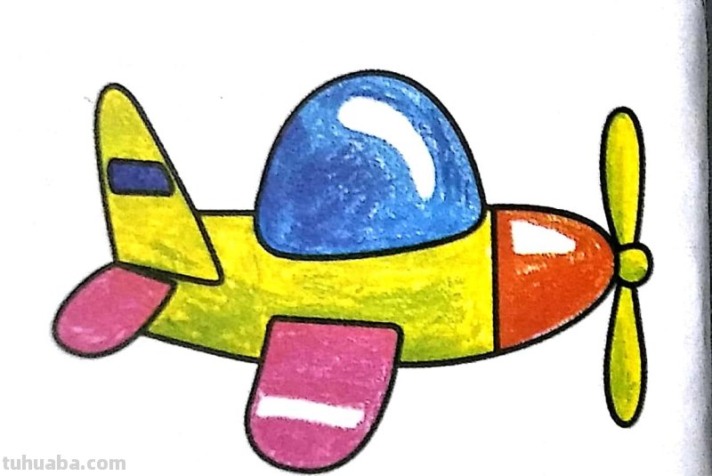 每日一画 简笔画 飞机 180807