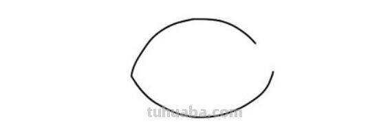 「动物篇」爬起来慢吞吞的小乌龟简笔画来了