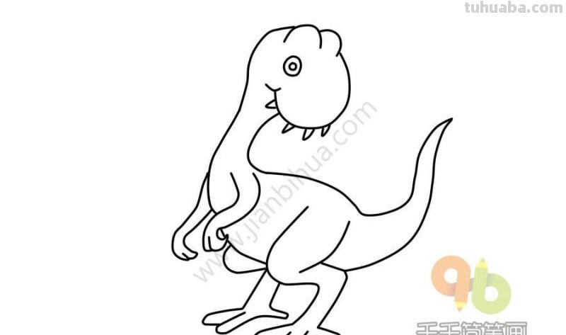 恐龙简笔画教程，家长快为孩子收藏吧~