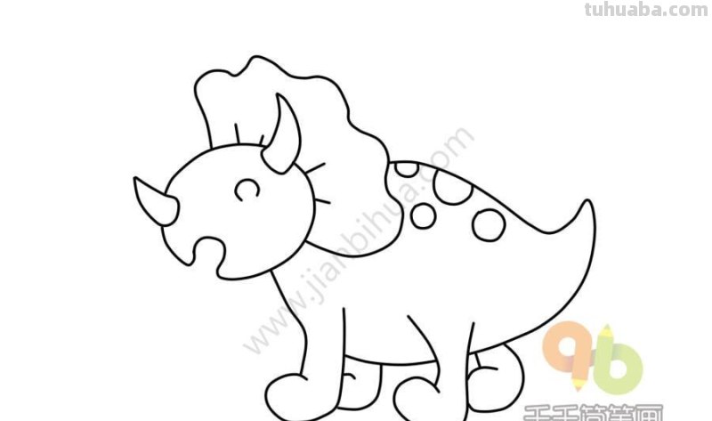 恐龙简笔画教程，家长快为孩子收藏吧~