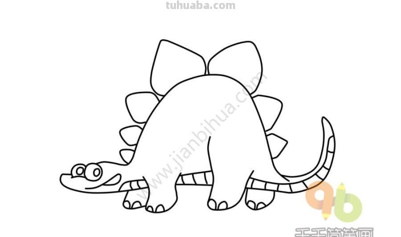 恐龙简笔画教程，家长快为孩子收藏吧~