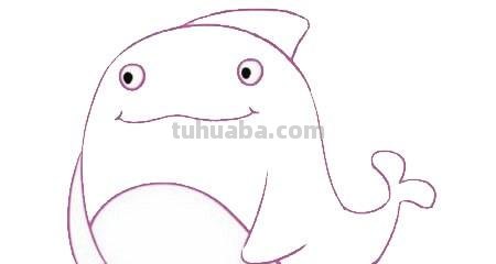 每天学一幅简笔画-卡通海豚简笔画的画法图片大全