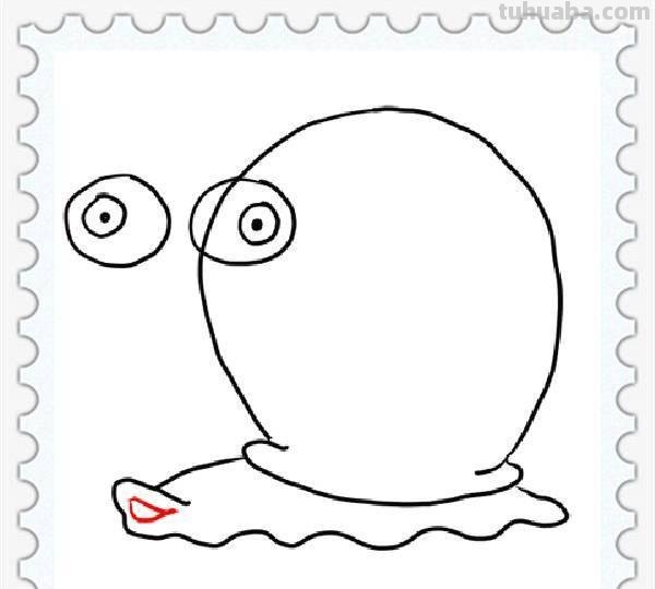 儿童简笔画精选-蜗牛（Snail）的画法