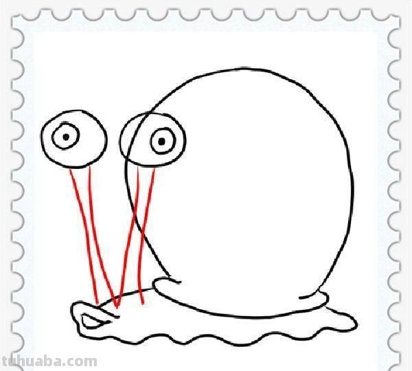 儿童简笔画精选-蜗牛（Snail）的画法