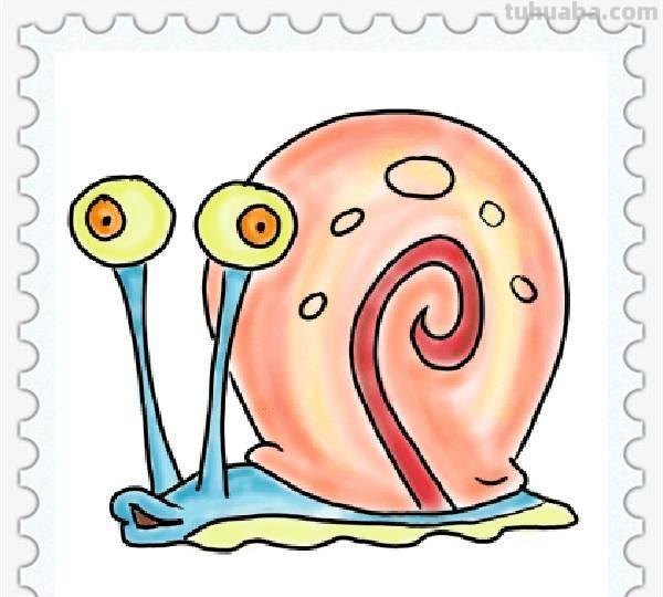儿童简笔画精选-蜗牛（Snail）的画法