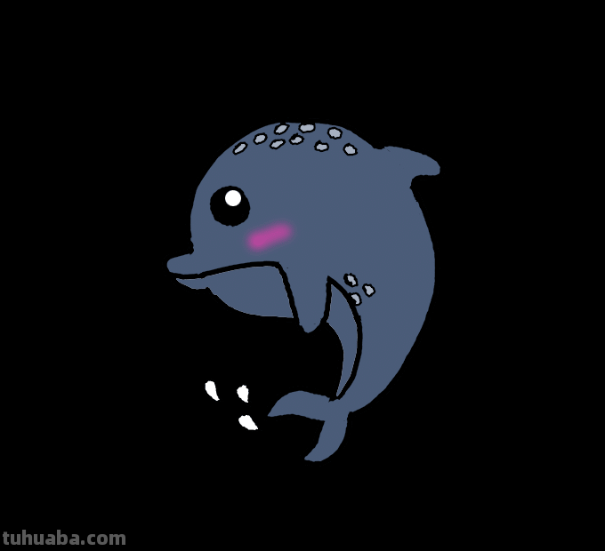 海豚简笔画分步图解及视频教程，轻松变身绘画达人