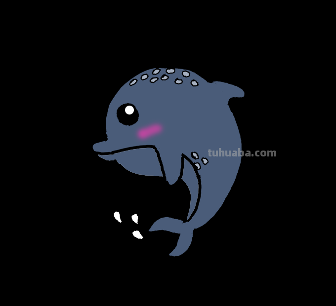 海豚简笔画分步图解及视频教程，轻松变身绘画达人