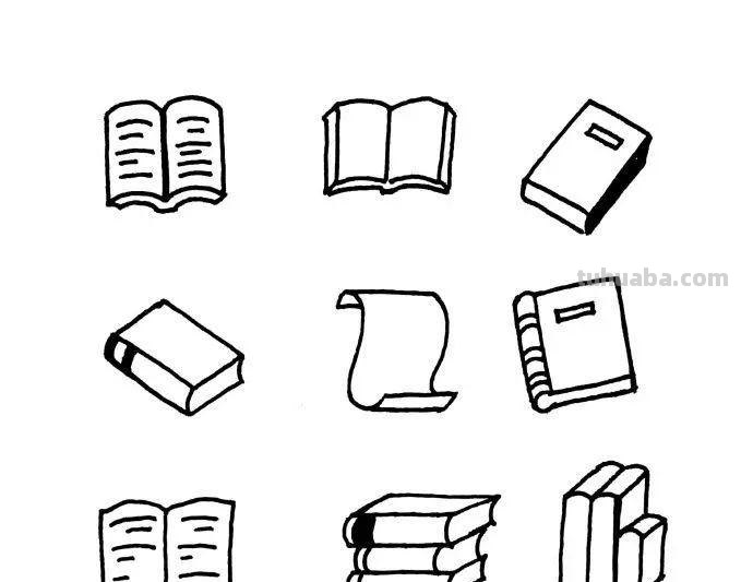 各类日用品的简笔画，简单有趣，可以留着教孩子画，手帐必备素材