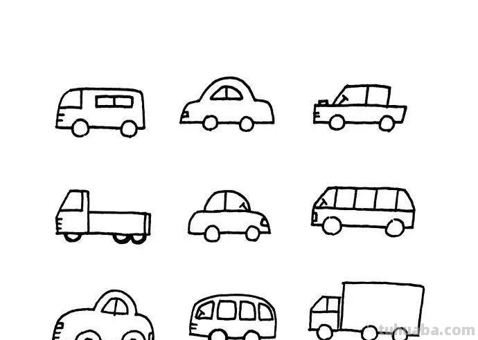 各类日用品的简笔画，简单有趣，可以留着教孩子画，手帐必备素材