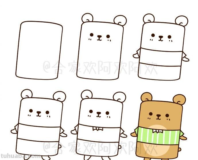 画一个长方形就能变身成各种萌萌哒小动物,快准备笔和纸吧 画一个长方形就能变身成各种萌萌哒小动物,快准备笔和纸吧