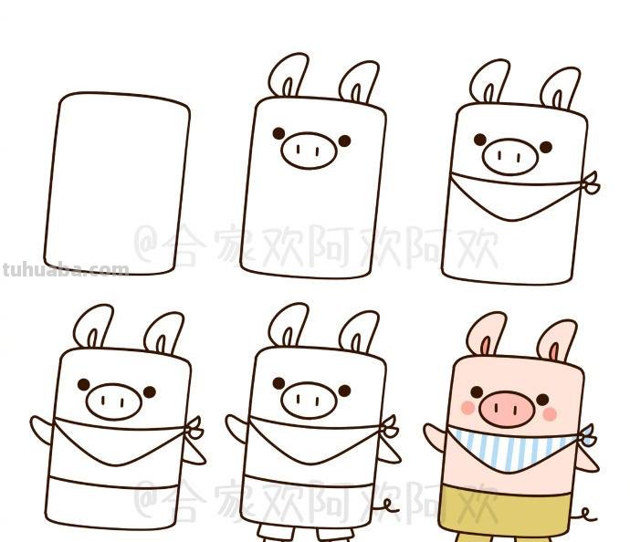 画一个长方形就能变身成各种萌萌哒小动物,快准备笔和纸吧 画一个长方形就能变身成各种萌萌哒小动物,快准备笔和纸吧