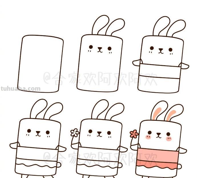 画一个长方形就能变身成各种萌萌哒小动物,快准备笔和纸吧 画一个长方形就能变身成各种萌萌哒小动物,快准备笔和纸吧