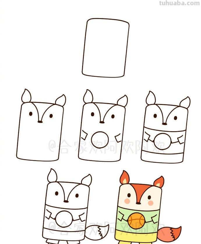 画一个长方形就能变身成各种萌萌哒小动物,快准备笔和纸吧 画一个长方形就能变身成各种萌萌哒小动物,快准备笔和纸吧
