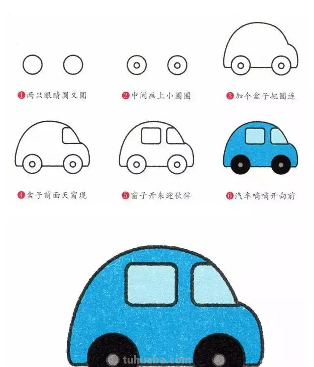 简笔画｜八种常见交通工具，五分钟全学会，超级简单！快收藏！