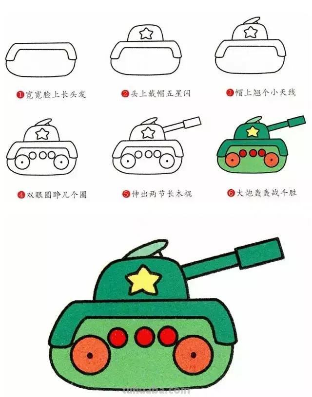 简笔画｜八种常见交通工具，五分钟全学会，超级简单！快收藏！