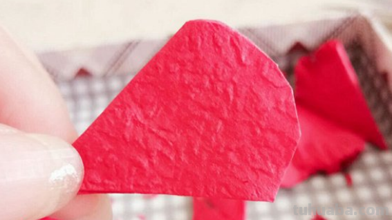 褶皱纸康乃馨教程