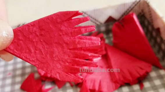 褶皱纸康乃馨教程