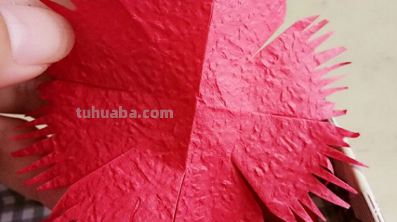 褶皱纸康乃馨教程